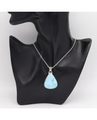 Larimar Pendant | 925 Sterling Silver Ocean-Inspired Jewelry