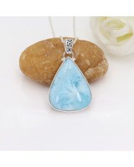 Larimar Pendant | 925 Sterling Silver Ocean-Inspired Jewelry