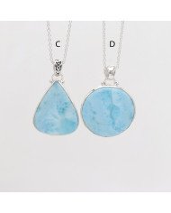 Larimar Pendant | 925 Sterling Silver Ocean-Inspired Jewelry