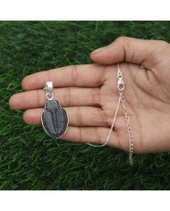 Trilobite Gemstone Pendant | 925 Sterling Silver Handmade Jewelry Gift