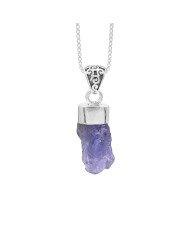 Tanzanite Pendant Sterling Silver Blue Stone Pendant Necklace