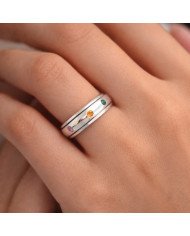 Sterling Silver Spinner Handmade Silver Meditation Anxiety Ring
