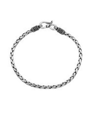 925 Sterling Silver Braided Chain Bracelet | Handmade Jewelry
