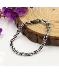 925 Sterling Silver Braided Chain Bracelet | Handmade Unisex Jewelry