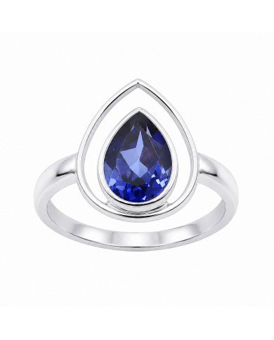 Tanzanite Ring 925 Sterling Silver | Pear Shape Gemstone Jewelry