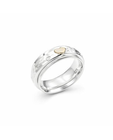 Textured Ring 925 Sterling Silver Ring Spinner Ring Silver Thumb Ring