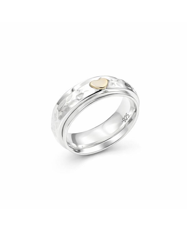 Textured Ring 925 Sterling Silver Ring Spinner Ring Silver Thumb Ring