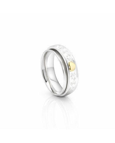 Textured Ring 925 Sterling Silver Ring Spinner Ring Silver Thumb Ring