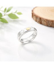 Textured Ring 925 Sterling Silver Ring Spinner Ring Silver Thumb Ring