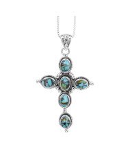 Natural Tibetan Turquoise Gemstone Sterling Silver Pendant | Jewels Artisan