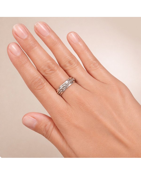 Sterling Silver Spinner Handmade Silver Meditation Anxiety Ring