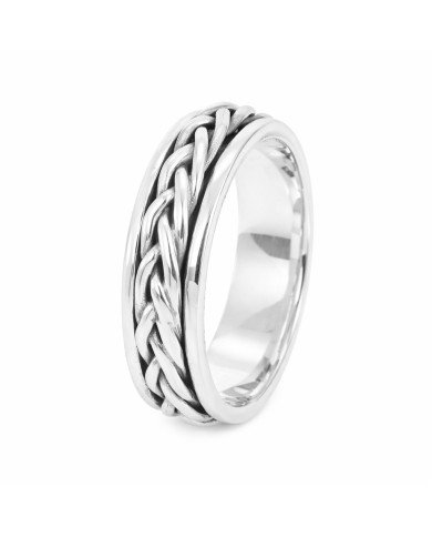 Sterling Silver Spinner Handmade Silver Meditation Anxiety Ring