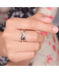 Two tone Spinner ring 925 sterling silver spinner ring silver ring