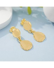 18K Gold Plated Brass Dangle Earrings for Women