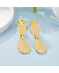 18K Gold Plated Brass Dangle Earrings for Women