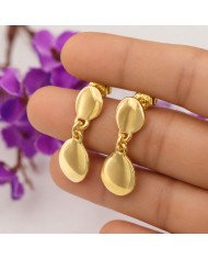 18K Gold Plated Brass Dangle Earrings for Women
