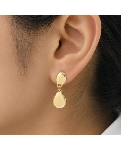 18K Gold Plated Brass Dangle Earrings for Women