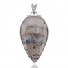 Ice Gold Pyrite and Solid Sterling Silver Pendant Necklace