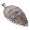 Ice Gold Pyrite and Solid Sterling Silver Pendant Necklace