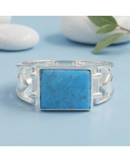 Natural Arizona Turquoise Ring | 925 Sterling Silver Gemstone Jewelry