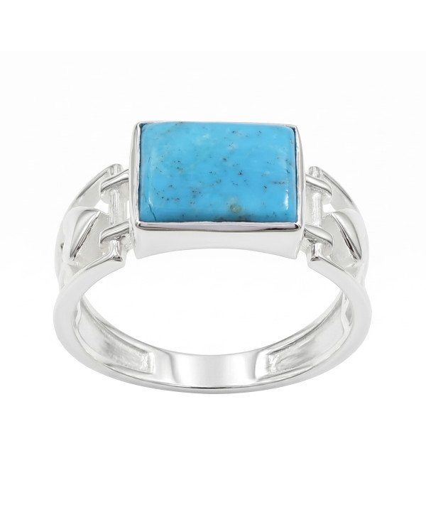 Natural Arizona Turquoise Ring | 925 Sterling Silver Gemstone Jewelry