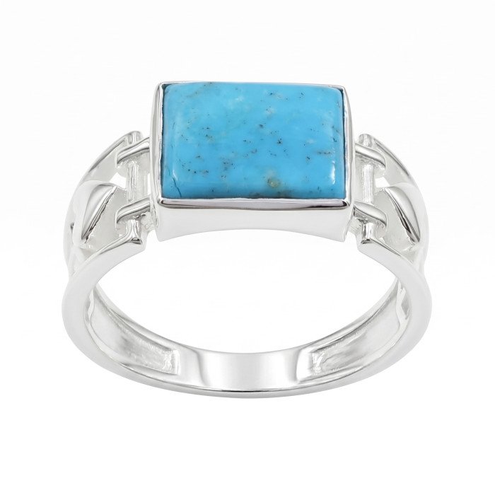 Natural Arizona Turquoise Ring | 925 Sterling Silver Gemstone Jewelry