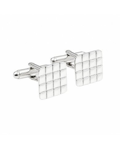 925 Sterling Silver & Brass Square Cufflinks | Handmade Mens Jewelry