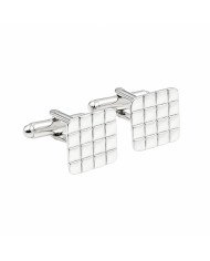 925 Sterling Silver & Brass Square Cufflinks | Handmade Mens Jewelry