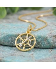 Two Tone Sagittarius Zodiac Pendant | 925 Sterling Silver Astrology Gift