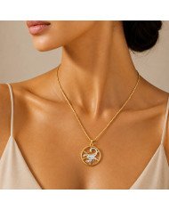 Two Tone Scorpio Zodiac Pendant | 925 Sterling Silver Astrology Gift