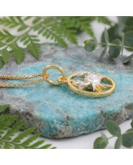 Two Tone Cancer Zodiac Pendant | 925 Sterling Silver Astrology Gift