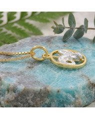 Two Tone Aries Zodiac Pendant | 925 Sterling Silver Astrology Gift