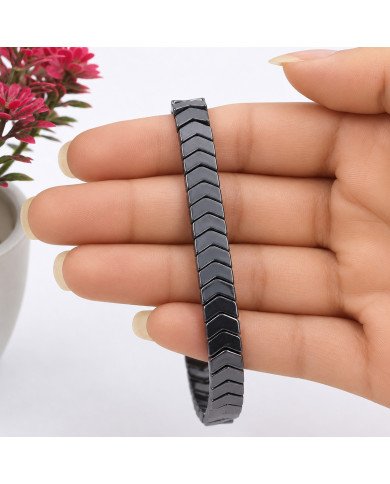 Hematite Bracelet with Arrowhead Design for Men & Women