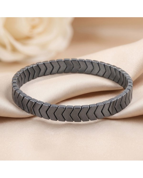 Hematite Bracelet with Arrowhead Design for Men & Women