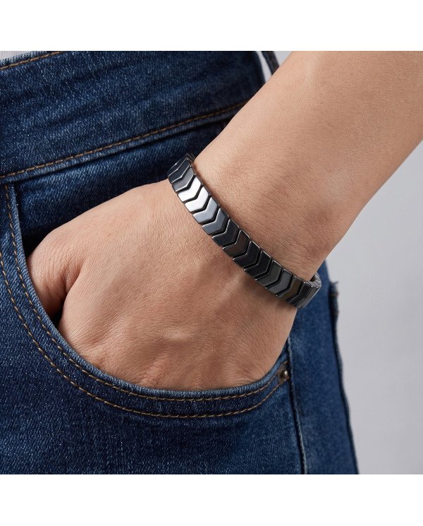 Hematite Bracelet with Arrowhead Design for Men & Women