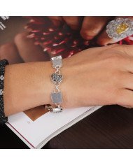 Natural Meteorite Bracelet | 925 Sterling Silver Handmade Jewelry