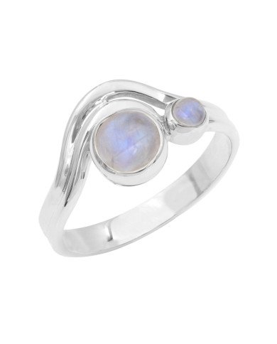 Rainbow Moonstone Ring 925 Sterling Silver Handmade Gemstone Jewelry