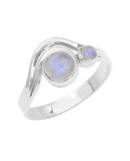 Rainbow Moonstone Ring 925 Sterling Silver Handmade Gemstone Jewelry