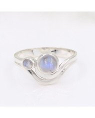 Rainbow Moonstone Ring 925 Sterling Silver Handmade Gemstone Jewelry