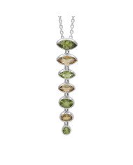 Peridot & Citrine Pendant | 925 Sterling Silver Handmade Jewelry
