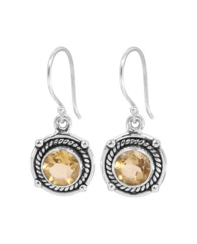 Citrine earring 925 sterling silver earring handcrafted silver earring