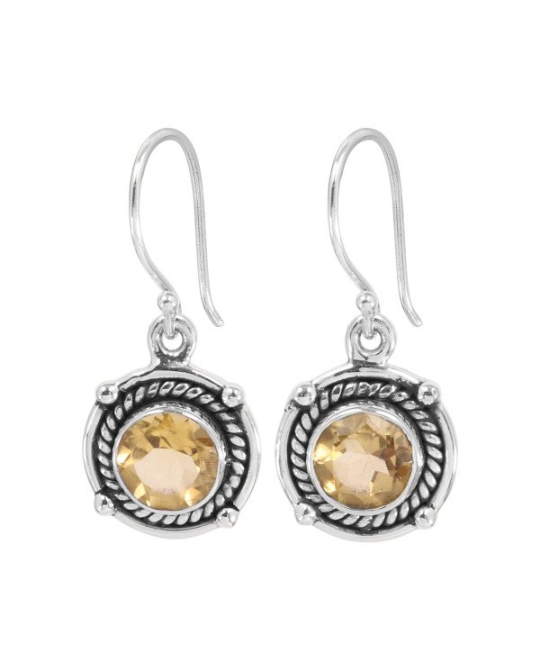 Citrine earring 925 sterling silver earring handcrafted silver earring