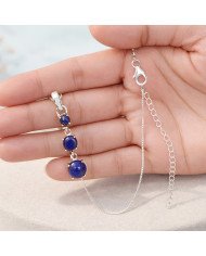 Sterling Silver Lapis Drop Pendant