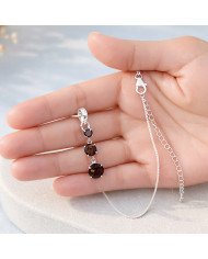 Smoky Quartz Sterling Silver Drop Pendant