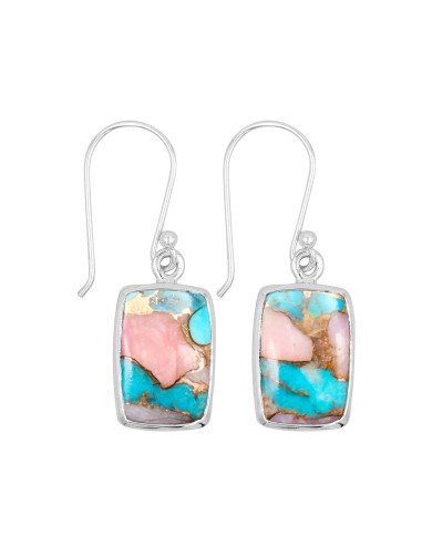 Turquoise earring 925 sterling silver earring handcrafted earring.