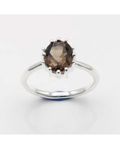 Smoky Quartz ring 925 sterling silver ring handmade silver ring.