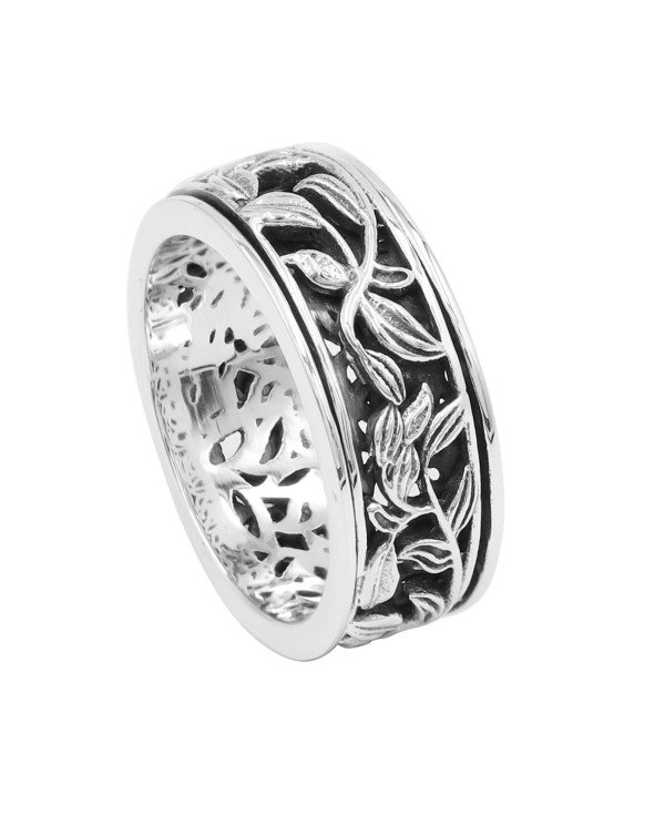 925 Sterling Silver Oxidized Spinner Ring | Fidget, Anxiety & Meditation