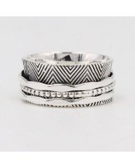 925 Sterling Silver Spinner Ring | Handmade Fidget & Meditation Band