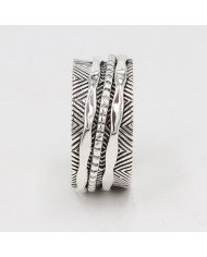 925 Sterling Silver Spinner Ring | Handmade Fidget & Meditation Band