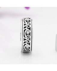 Swarovski Crystal Fidget Ring | 925 Sterling Silver Handmade Jewelry